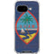 Guam Flag Dark Wood Google Pixel 9a Clear Case
